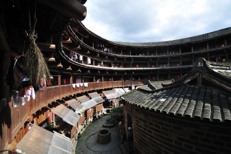 <永定高北土楼群1日游>厦门市中心酒店免费接送探秘5A世遗永定土楼圆形土楼纯玩走高速含餐