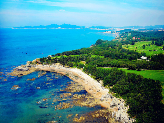 青島升級觀海房,半島大連玩個遍,金石灘海邊釣魚喂海鷗