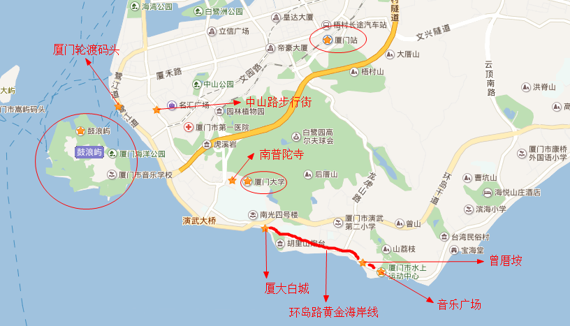 厦门铁路公园平面图图片