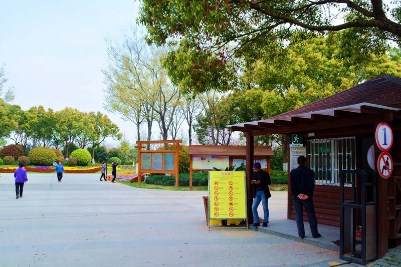 探春去上海黎安公園遊湖散步途牛網首發