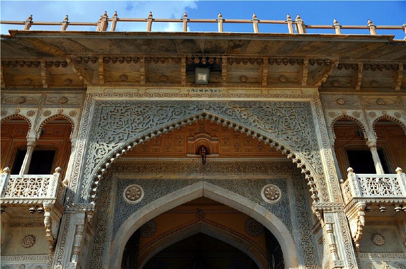 门票500卢比,城市宫殿博物馆里面很多地方