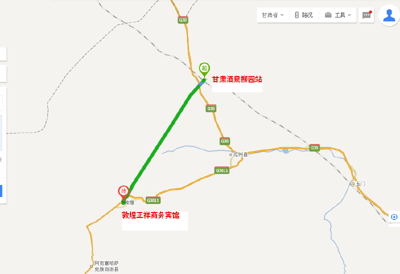 柳园是兰新线通往敦煌的火车站点.