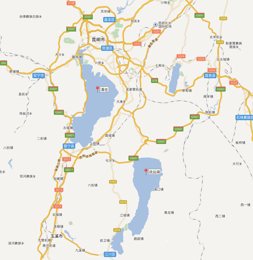 抚仙湖地理位置