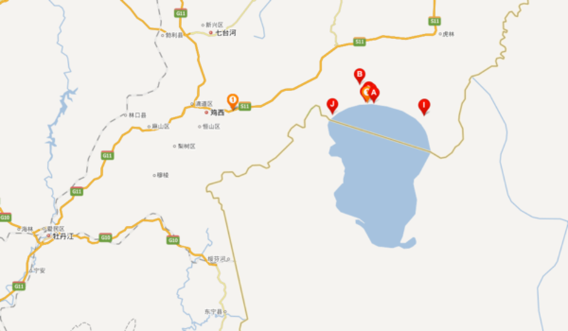 兴凯湖地理位置图片