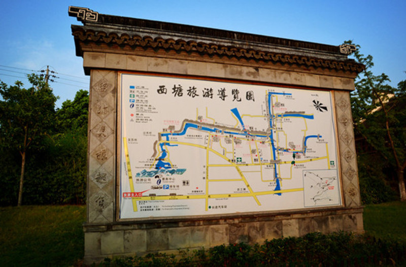 嘉善县西塘古镇地图图片