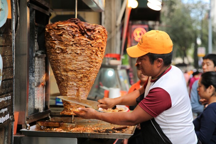 正宗的墨西哥烤肉.国内的路边摊学得很像.