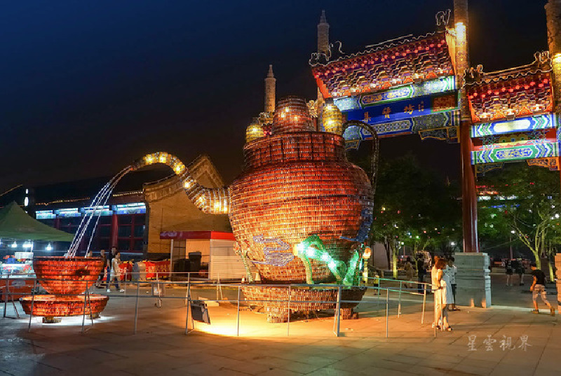 梦回江南 夜游唐山运河唐人街