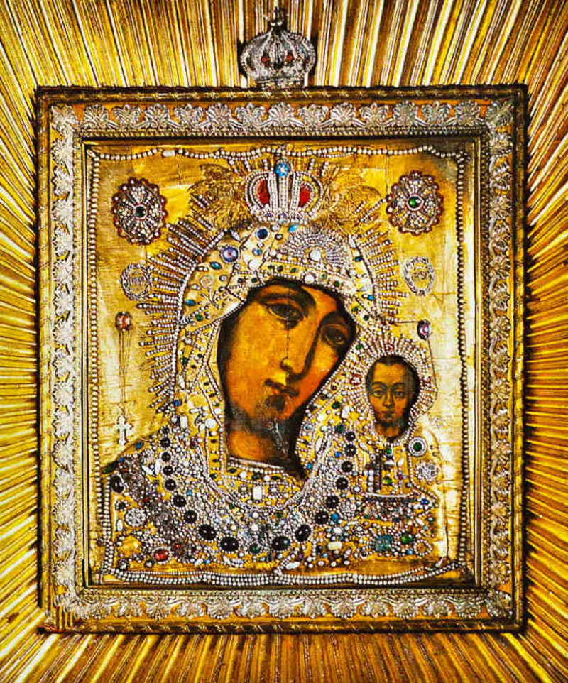 喀山圣母像图片