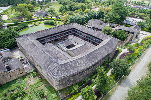 客家人的"水立方"广东梅州大埔第一楼—泰安楼