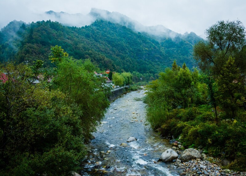 南麓 深秋 ,吹过山间清风 【我与将军徒步穿越秦岭】