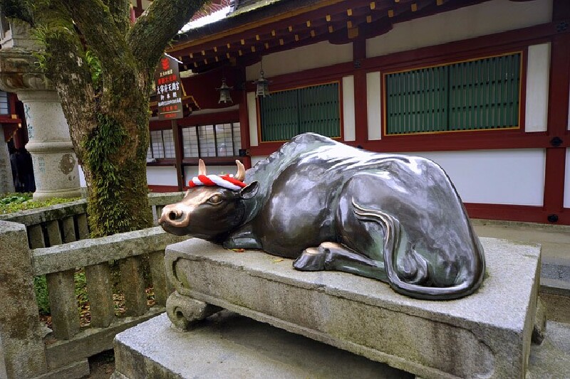 王院笔冢景点期望成功的小纸条天满宫主殿天满宫锦鲤通向天满宫青石