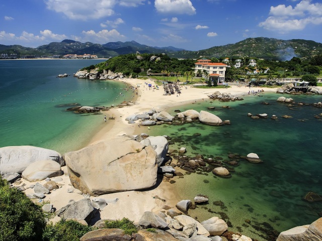  广东惠州巽寮湾当地6日游>阳台海景房,营养大师搭配早餐,马氏温灸