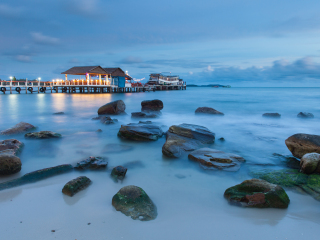 西哈努克港码头区