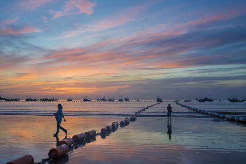 渔寮景区最大的特点就是,她拥有一连串非常迷人的沙滩