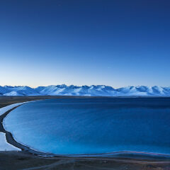 Twilight at Namtso (Lake Nam), Tibet