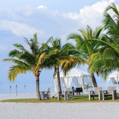 Tropical beach of Langkawi island, Malaysia