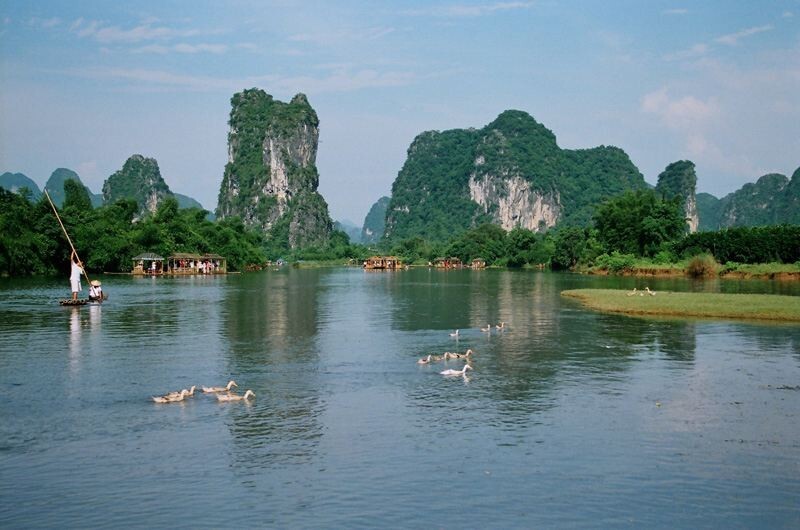 骑行桂林阳朔风景之阳朔十里画廊