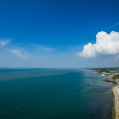 旅顺黄老铁山渤海分界线景区风光_1522