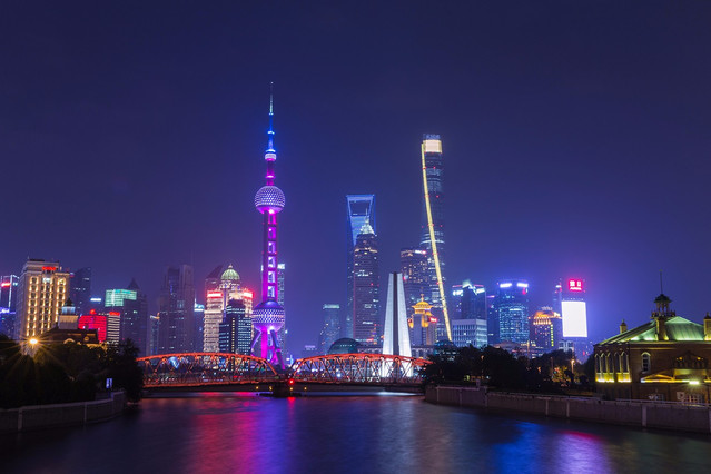 上海夜晚图片真实照片图片