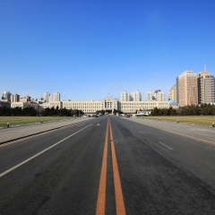 冬日里的大连市政府_3364