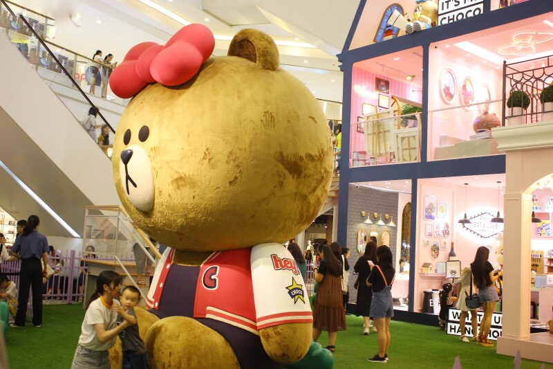 link bridge拍照连廊:in77a区i love cony爱情公园:in77b区露台line