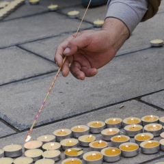 西安香积寺点灯祈福_6781