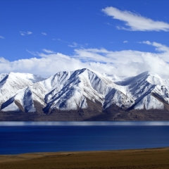 风光类、西藏那曲达尔果雪山和当惹雍措_7250