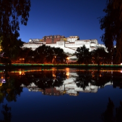 西藏布达拉宫广场及周边风景_5597