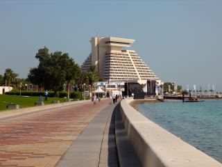 多哈的滨海路