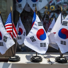 纪念、旗帜、高、安全、边界、南、朝鲜、板门店、韩国_11794