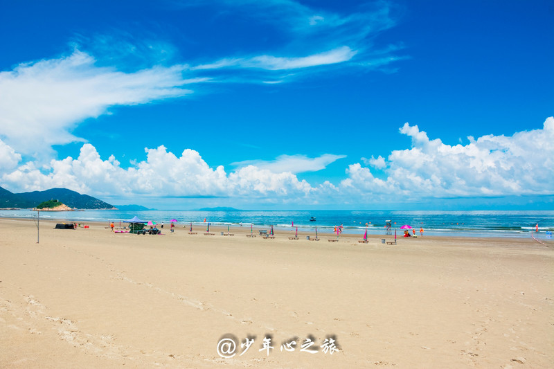 下川島有王府洲,而上川島有飛沙灘,長5200