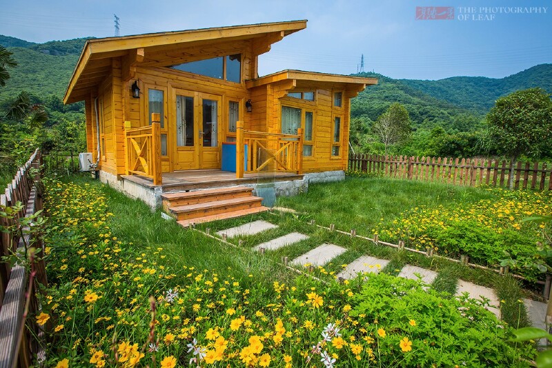 还有很多特色的名宿,像这个小木屋就在茅洋乡银洋村的田乐园景区里面