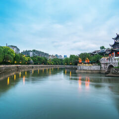 贵阳甲秀楼夜景风光