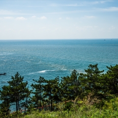 旅顺老铁山黄渤海分界线景区风光_223