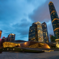 广东省广州城市建筑夜景_266