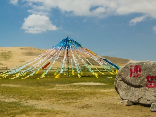 青海湖沙岛景区