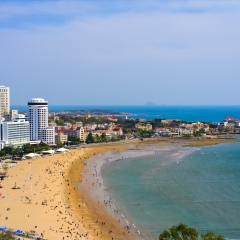 青岛第一海水浴场风光_9924