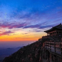万安山霞光_23136
