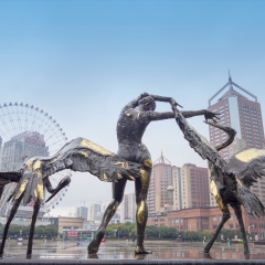 中国、湖南、长沙、天心区白沙广场都市风光_23084