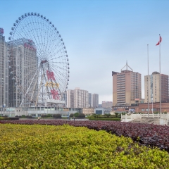 中国湖南长沙天心区白沙广场都市风光_23080