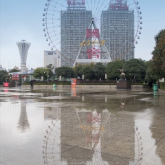 中国湖南长沙天心区白沙广场都市风光_23081