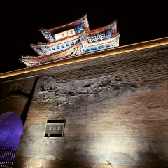河北清远楼夜色_19847