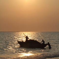 海南三亚夕阳海景_23728