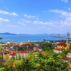 Beautiful Qingdao cityscape