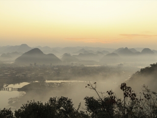 云南文山普者黑风景区