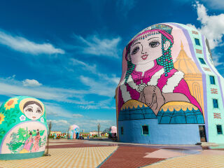 满洲里套娃景区