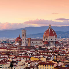 Florence Cityscape and Duomo Santa Maria Del Fiore