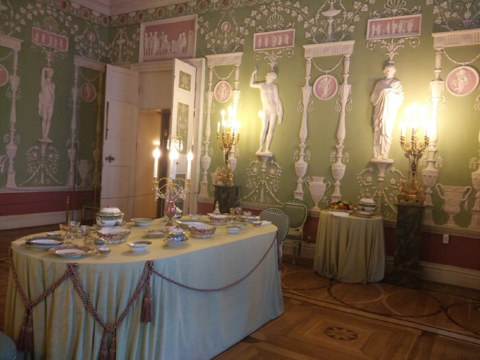 叶卡捷琳娜宫内部的小餐厅