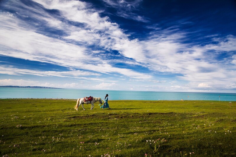 马背上的青海湖_青海湖游记_途牛