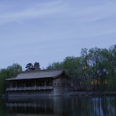 甘肃省武威市海藏寺公园湖屋_5726